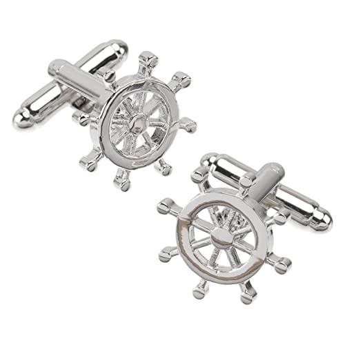 1 Par Gemelos De Hombre Alfiler Brazalete Botones Clip De Corbata Atar Camisa De Esmoquin Astilla Accesorios Para Hombres Patas Campo De Golf Botón Arco Enlace Silver Cobre VALICLUD