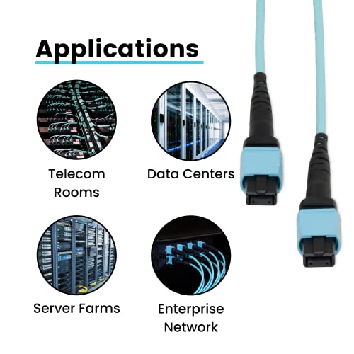 Ficha técnica trueCABLE MTP MPO Elite OM3 MM 12F sin pines F tipo B Polaridad Plenum OFNP LOMMF UL Listed Fiber Patch Cable 30 m 98.42 pies 1 unidad - Fernando Cortés