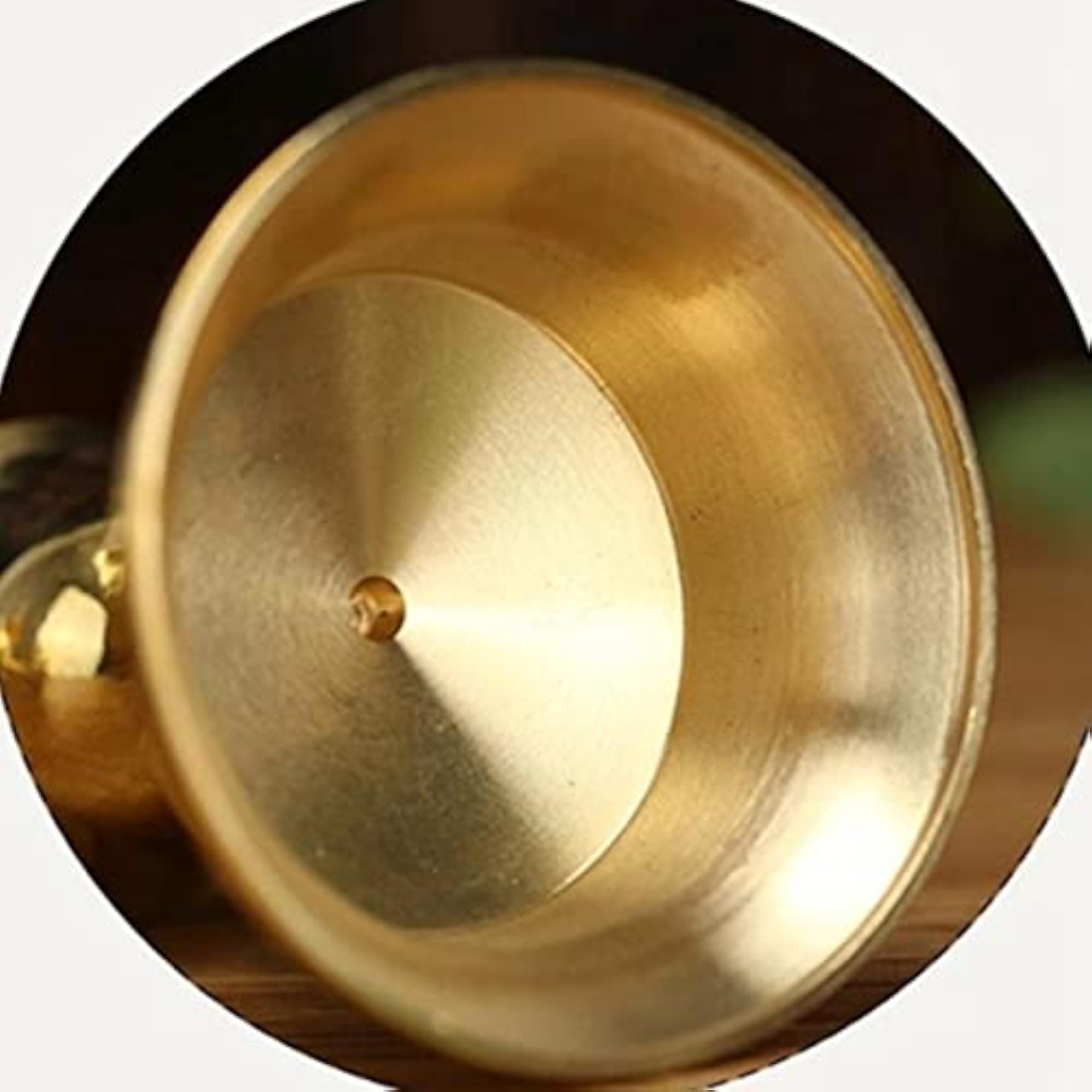 Embossed Brass Candle Cup for Table Centerpieces