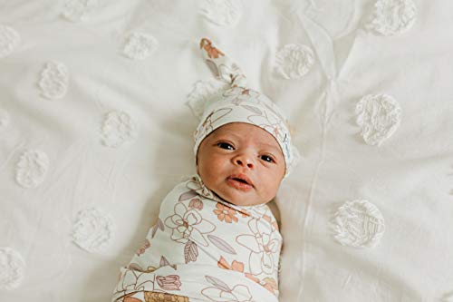 Image of Baby Beanie Hat Top Knot Stretchy Soft inchFerra inch by Copper Pearl