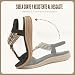 Imagen de Acfoda Sandalias Mujer Verano Ortopedicas Planas Cómodas Confort Bohemias Casual Zapatos de Playa Negro 40