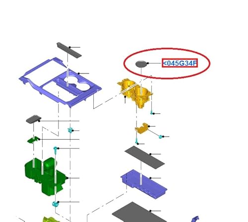 Ford 2021-2025 F-150 E-Shift Center Console Cup Holder Insert ML3Z-1513562-AA