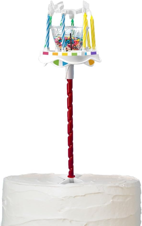 BEST PARTY EVER! Sprinkle Fountain Cake Topper Set, 32 Candles