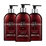 Baylis & Harding Black Pepper & Ginseng Handwäsche, 500 ml, 3er Pack