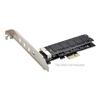 ☆送料無料_Z005 NFHK Mac Air Pro 2 エンクロー 1054 Amazon.com: NFHK PCI Express PCI-E 1X to 12+16Pin 2013-2017
