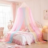 Fancysky Baldacchino per Letto Bambina da Muro(60x250x1250cm) Letto Bambino