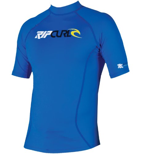 Rashguard Rip Curl à manches courtes idéal pour le surf d'été et le paddle