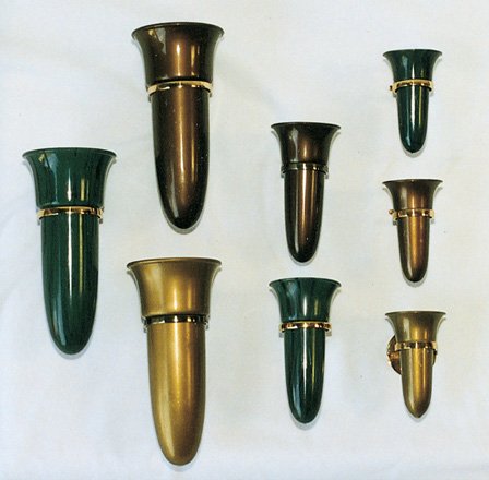 Crypt/Mausoleum Flower Vase - 7.75 In Standard Ring Support #TOP7