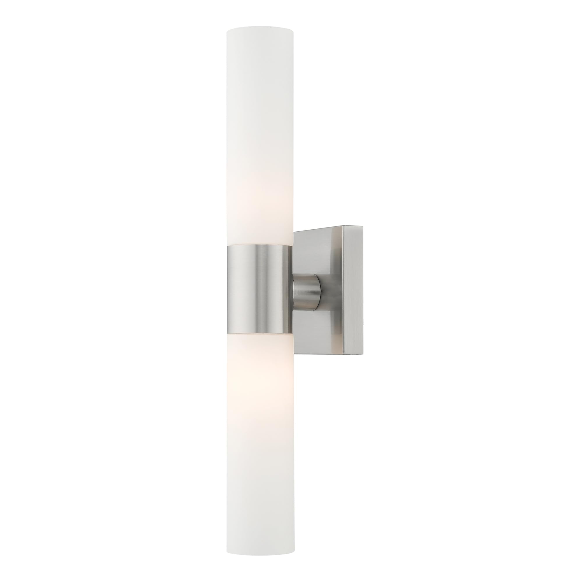 Livex Lighting 10102-91 Aero 2-Light Bath Light, Brushed Nickel