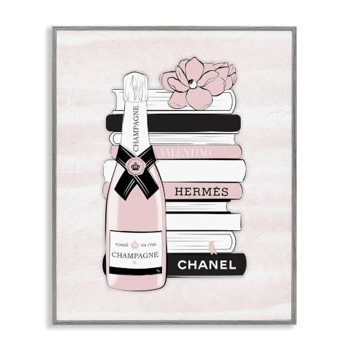 'Fancy Champagne Crown Bottle Luxury Fashion'| Framed Giclee Art