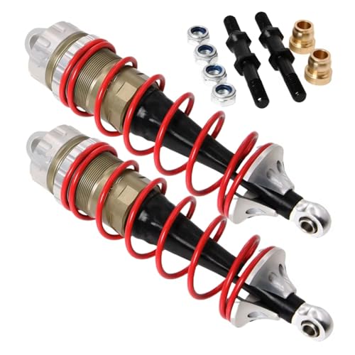 Image of RC Absorbers Models For Losi For Dbxl-E 2.0 1/5 Cnc Hard Anodized Shock Absorber 7075 Remote Control Car Upgrade Parts(Silver)