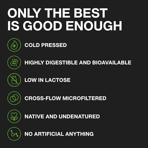 Fernes Whey Protein Isolate - 22g of Protein & 4.5g BCAAs Per Serving, Grass-Fed, Native, Cold Pressed WPI 90 for Superior Digestibility - 20 Servings