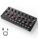 DONNER STARRYCTRL Wireless MIDI Controller, Portable USB MIDI Controller Mixer for DAW with Smart LED...