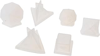 VILLCASE 6Pcs Dados Quadrados Jogos De Tabuleiro Dados Número De Resina Moldes De Resina Moldes De Carta Moldes De Dados Jogos De Tabuleiro Molde DIY Bolo Cristal Epóxi 3D