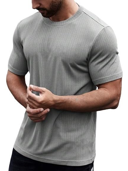 SMOWKLY Men's Solid Regular Fit T-Shirt