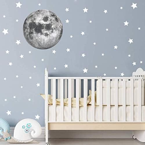 Moon and Stars Wall Stickers for Kids Vinyl Moon and Stars