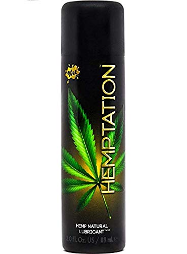 Wet Hemptation Natural Hemp Lube 3 Ounce Best Premium Natural Hemp Seed Lubricant with Aloe for Men, Women and Couples, Longest Lasting, Condom-Safe (Vegan, Ph-Balanced, Glycerin-Free, Paraben-Free)