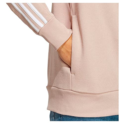 Image of adidas mens Essentials French Terry 3-stripes Full-zip Hoodie