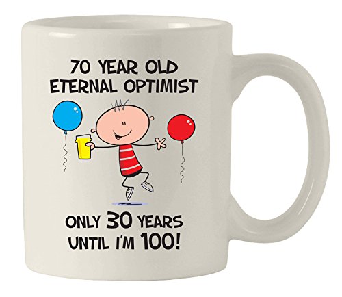 Eterno Optimista Desde El 1945 Hombres 70th Cumpleaños Taza De Cerámica