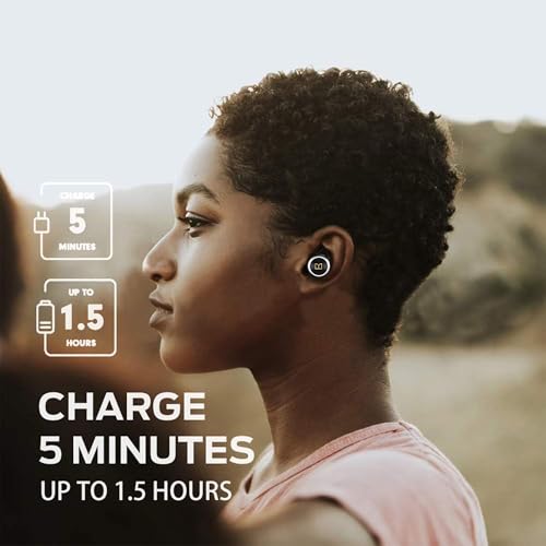 Monster Clarity 101Plus AirLinks Wireless Earbuds, Bluetooth 5.3 in-Ear Headphones with Charging Case, Stereo Earphones Deep Bass Sound, 28H Long Playtime, Water Resistant Design for Sports. by Monster - Image 7