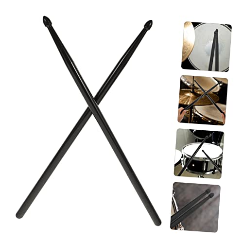 3 pares de baquetas de nylon negras para percusión miniatura 4