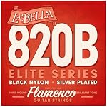 La Bella 820B Elite - Flamenco, chaîne de guitare en nylon noir