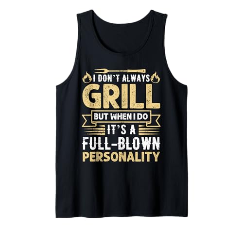 Fun Grill Personality Funny BBQ BBQ Quote Camiseta sin Mangas