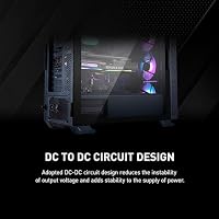MSI MAG A550BN Netzteil, EU-Stecker - 550W, 80 Plus Bronze Zertifiziert, ATX-Netzteil, 12V Single-Rail, DC/DC-Spannungswandler-Design, 120mm Lüfter – Ansicht 5