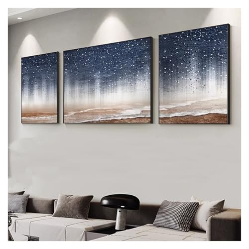 QSTGX Cuadros Decoracion Salon Modernos Laminas Decorativas Pared Posters Para juego de 3 decorativos(B,60x80+100x80+60x80 CM)