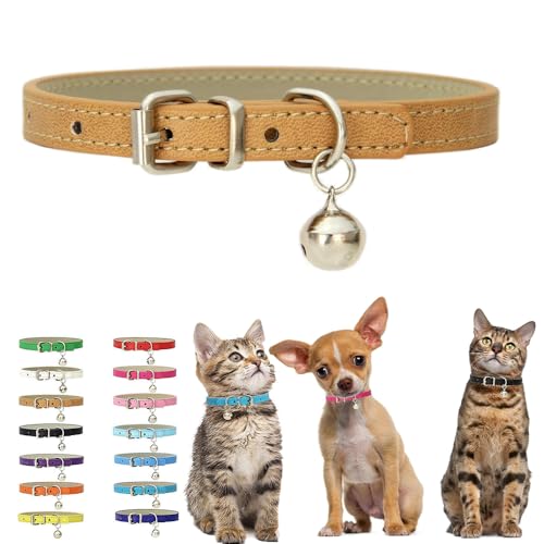 [Dimensioni del collare per cuccioli] I collari per gatti con campana, taglia XS per collo 20,3-26,7 cm, larghezza 2/12,7 cm. Si prega di misurare la circonferenza del collo del gatto in anticipo.