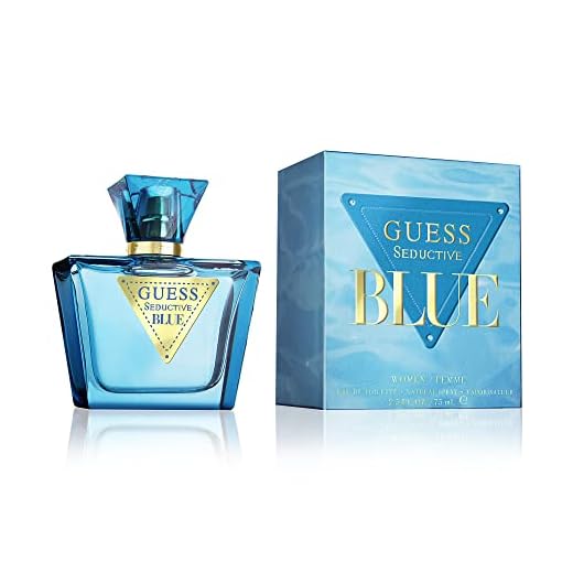 GUESS Seductive Blue, Eau de Toilette para Mujer, Colonia Floral y Afrutada, Fragancia Fresca y Adictiva, Larga Duración, 75 ml