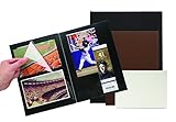 Itoya Profolio Premium Album, Linen Cover with 20 Repositionable Pages, 7.5 X 10.5 X 3/4 inches, White (CA-200-WT)