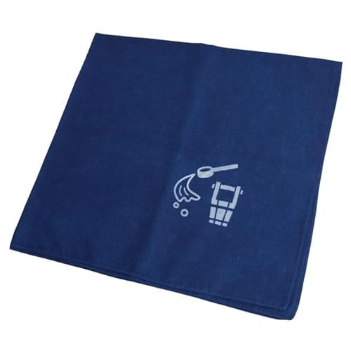 kurokawa 本藍染 大判バンダナハンカチ[打ち水] 60cm×60cm 綿100% コットン100% cotton 阿波藍 タデ藍すくも 本藍染め すくも japan blue 天然藍 本藍染製品 (打ち水)