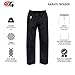 G4 VISION Adult Karate Trousers Martial Arts Student Karate Suit GI Aikido Pant Kung Fu (Black, 7/200cm)