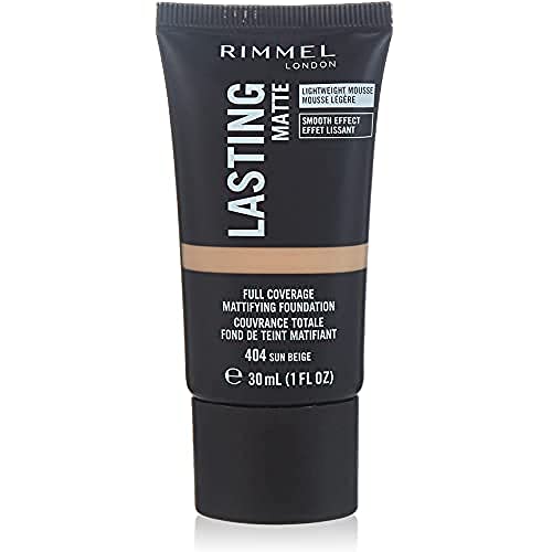 Rimmel London Lasting Matte Foundation, 404 Sun Beige