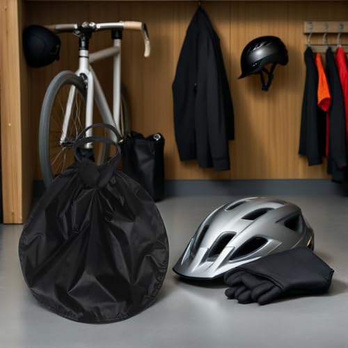 Bolsa para casco de gran capacidad Happyyami impermeable y flexible para moto 6