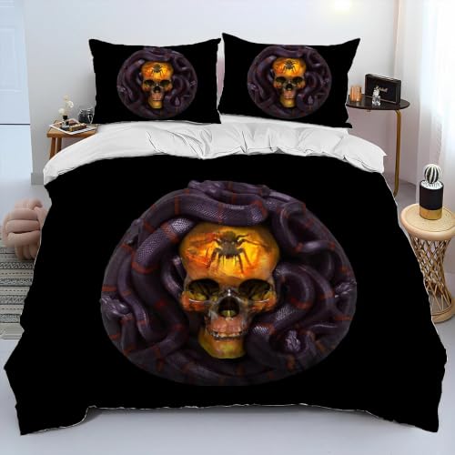 Housse de couette 220x240 douce et respirante en microfibre avec fermeture éclair - 2