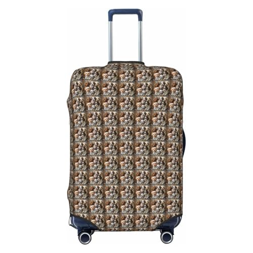 Housse de protection élastique pour valise lavable extensible Noir XL