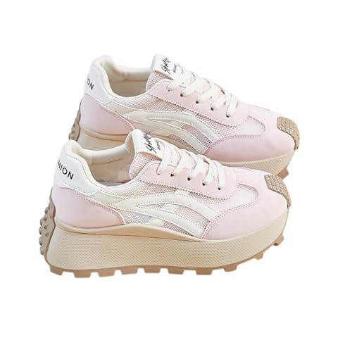 Retro Chunky Platform Sneakers Women Y2K Aesthetic 1.8