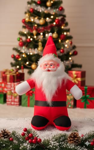 Image of Santa Claus Soft Toy | Plush Santa Claus Soft Toy | Stuffed Santa Clause | Perfect for Holiday Decor and Christmas Gifting | E | PoPo Toys 