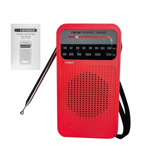 Nybhyjka Radio Transistor Funciona con Pilas - Radio Portátil Compacto,Electrónica Portátil con Altavoz Inalámbrico para Viajes Hogar Trabajo Exteriores Gimnasio Playa Unisex