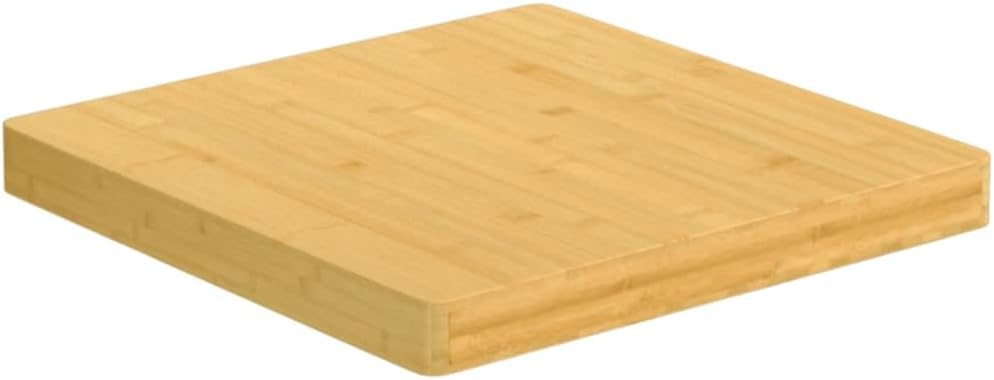 Table Top Natural Bamboo Rounded Corners - Dining, Banquet, Indoor, Tables, Patio, Table - Square 19.7x19.7in