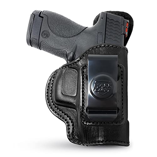 Genuine Leather Iwb Holster For S&W Shield Pistol - Tactical Handgun Iwb Leather Holster S&W Shield - Leather Concealed Carry Holster - Comfortable Appendix Everyday Carry - Maxx Carry Holsters By Ph #TOP9