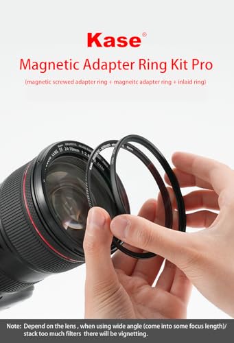 Filtro atornillado convencional magnético en segundos gracias al anillo Kase IDIY de 62 mm 2