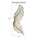 SUZEPER Large Feather Wall Hanging Decor, Boho Plume Wall Art with LED Light, 3D Resin Wings Home Plaque Wall Hanging Lamp, White Wall Sculptures for Decorations Living Room Bedroom(31.5'', B)