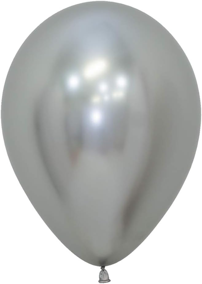 Betallatex 5" Reflex Silver Latex Balloons