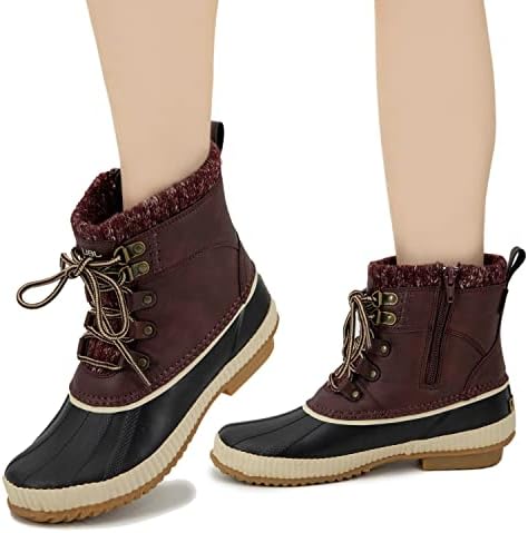 JBU by Jambu Women's Athena Waterprroof Snow Boot, Burgundy, 8 | Image 6