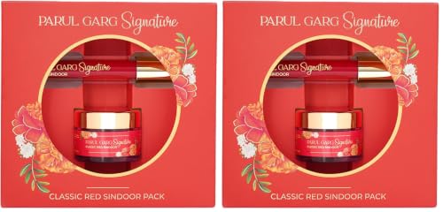 Image of Parul Garg Beauty Signature Sindoor Pack - Deep Maroon Red | Liquid & Powder | Smudge-Proof & Long-Lasting | Intense Pigment | Easy Application | Perfect For Brides & Festivals, 1 count (Pack of 2)