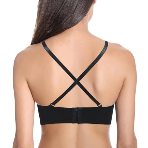 Image of Plusexy Women's Push Up Strapless Bra Padded Wire Convertible Multiway Bras