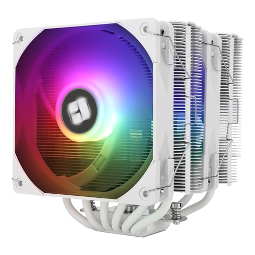 TR Peerless Assassin 120 White ARGB Raffreddatore d'aria CPU,6 tubi di calore, doppia ventola PWM TL-C12W-S da 120 mm,Tecnologia AGHP, Per AMD AM4 AM5,Intel 1700/1150/1155/1200/2011